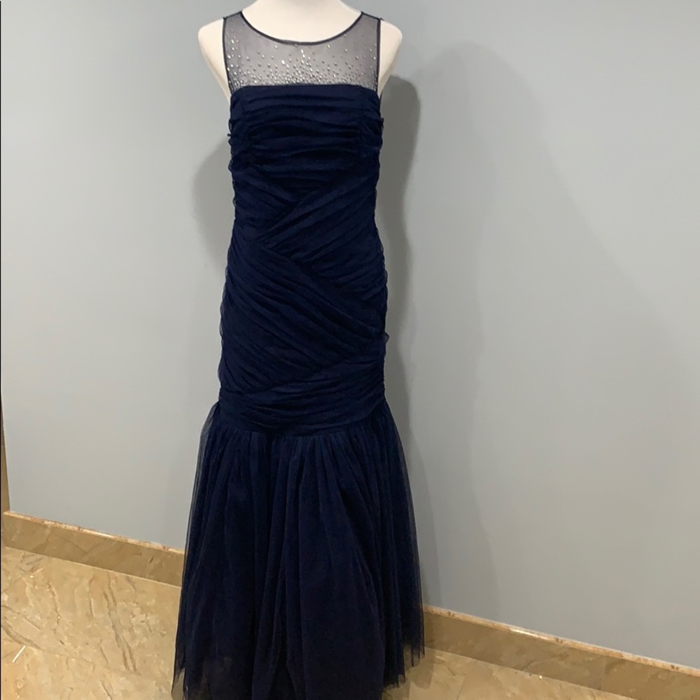 Navy mermaid gown